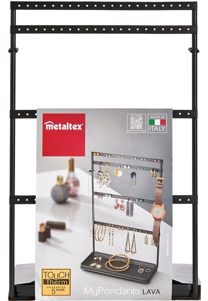 Czarny organizer na biżuterię My Pendants - Metaltex