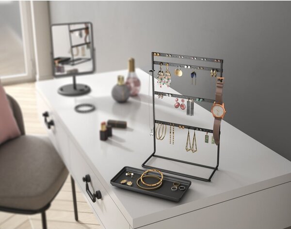 Czarny organizer na biżuterię My Pendants - Metaltex