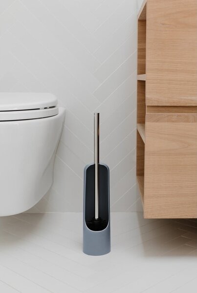 Niebieska plastikowa szczotka do WC Touch – Umbra