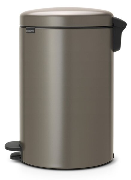 Szary stalowy kosz na śmieci z pedałem 20 l NewIcon – Brabantia
