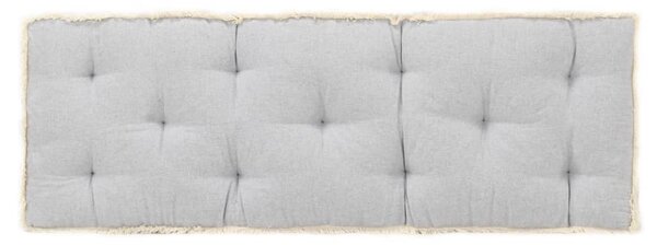 Poduszka na sofę z palet, szara, 120x40x7 cm