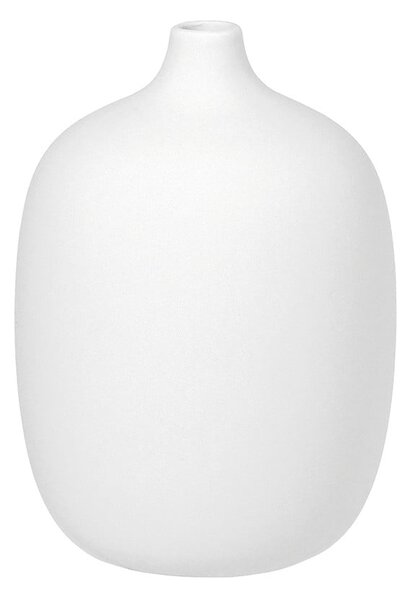 Biały ceramiczny wazon Blomus, wys. 18,5 cm