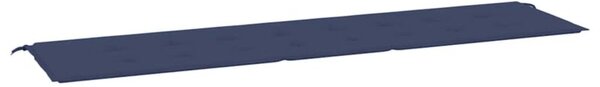 Poduszka na ławkę ogrodową, granat, 200x50x4 cm, tkanina oxford