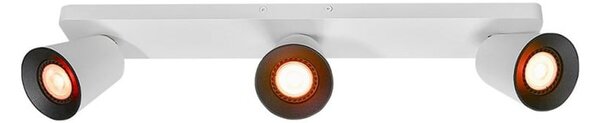 Biała lampa sufitowa z metalowym kloszem 9x53 cm Elli – GTV