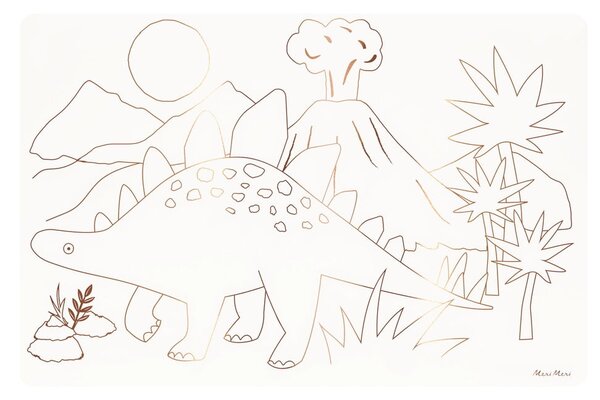 Papierowe maty stołowe zestaw 8 szt. 28x42.5 cm Dinosaurs – Meri Meri