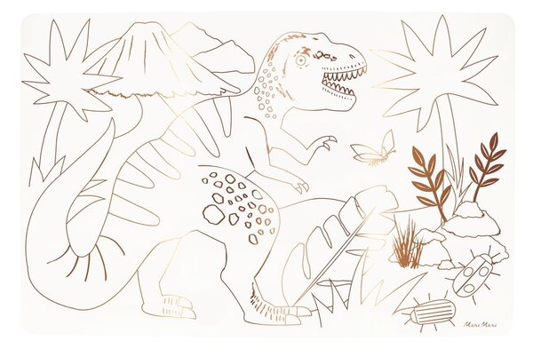 Papierowe maty stołowe zestaw 8 szt. 28x42.5 cm Dinosaurs – Meri Meri
