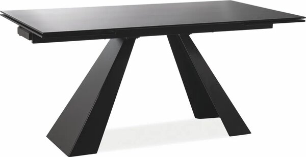 Stół rozkładany SALVADORE 160(240)x90 czarny mat