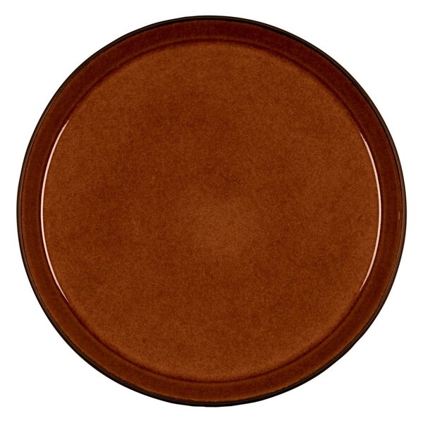 Czarny/w bursztynowym kolorze kamionkowy talerz ø 27 cm Gastro Black/Amber – Bitz