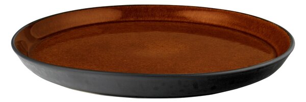 Czarny/w bursztynowym kolorze kamionkowy talerz ø 27 cm Gastro Black/Amber – Bitz