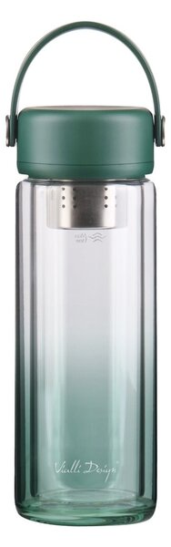 Zielona szklana butelka 350 ml Fuori – Vialli Design