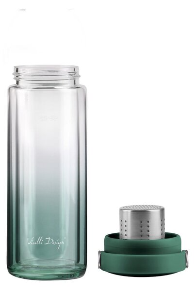 Zielona szklana butelka 350 ml Fuori – Vialli Design