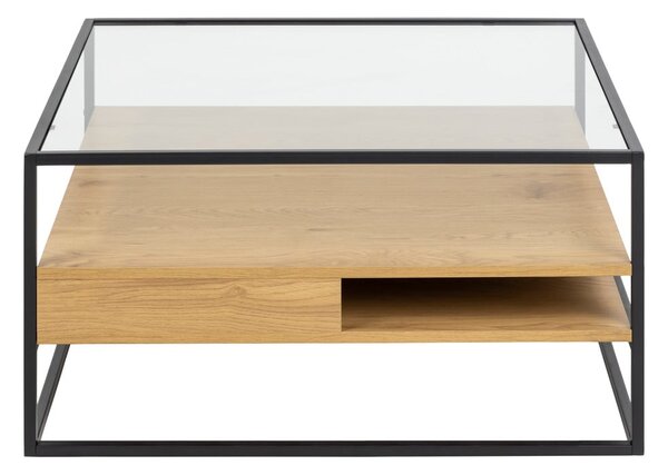 Stolik ze szklanym blatem 80x80 cm Randolf – Actona