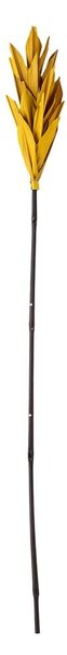 Żółta dekoracja w kształcie liścia palmy Bloomingville Afina, wys. 93 cm