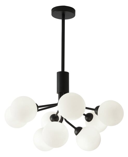 Czarno-biała lampa wisząca SULION Musa, wys. 102 cm