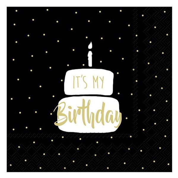 Papierowe serwetki zestaw 20 szt. It's My Birthday – IHR