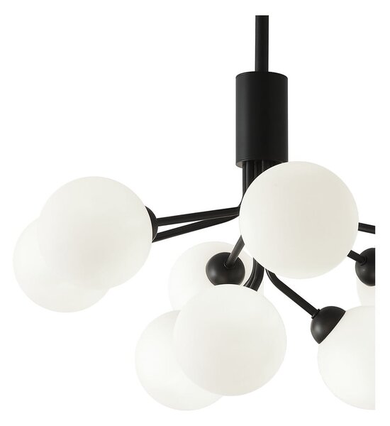 Czarno-biała lampa wisząca SULION Musa, wys. 102 cm