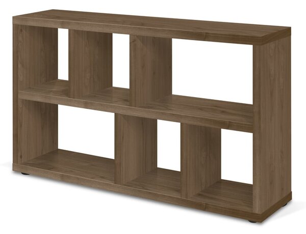 Brązowy regał w dekorze orzecha 150x83 cm Berlin – TemaHome