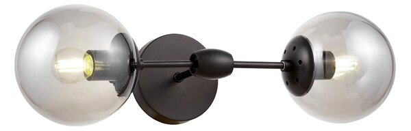 KINKIET LAMPA ŚCIENNA LOFT CZARNA ZODIAK W2