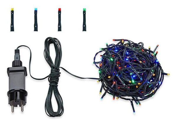 Zielona girlanda świetlna LED Markslöjd Sken Multi, 80 lampek, dł. 13 m