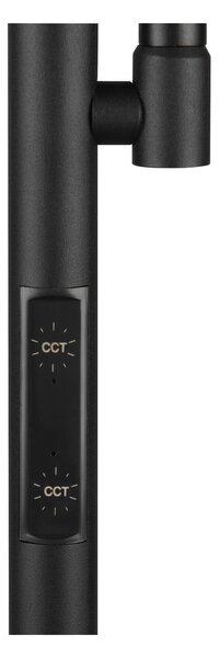 Czarna lampa stojąca LED (wysokość 178 cm) Specter – Reality