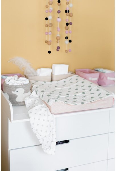 Beżowy bawełniany organizer Kindsgut Duck, ø 16 cm