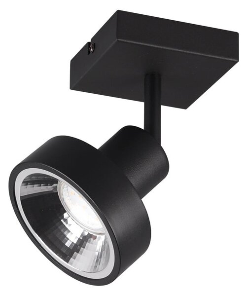 Czarna lampa punktowa ø 11 cm Leon – Trio