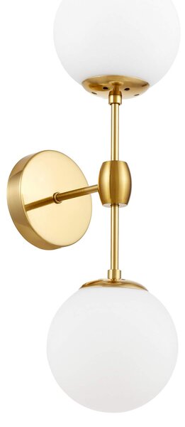 KINKIET LAMPA ŚCIENNA LOFT MOSIĘŻNO-BIAŁA ZODIAK W2