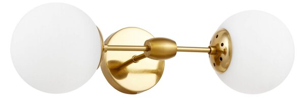 KINKIET LAMPA ŚCIENNA LOFT MOSIĘŻNO-BIAŁA ZODIAK W2