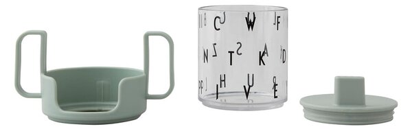 Zielony kubek dla dzieci Design Letters Grow With Your Cup