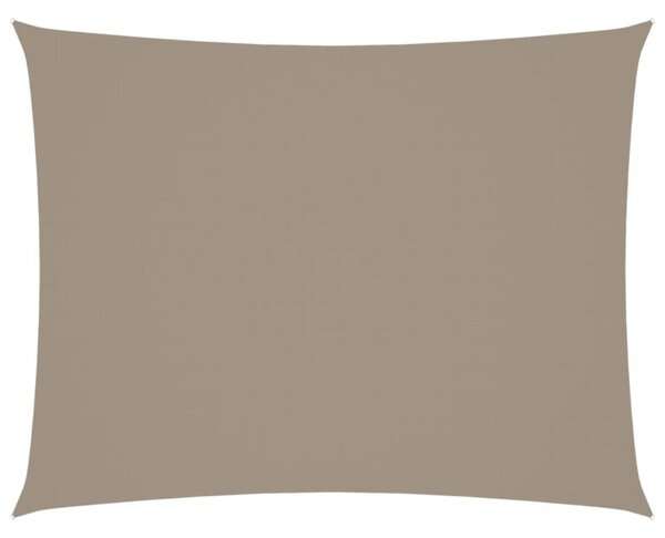 Prostokątny żagiel ogrodowy, tkanina oxford, 6x8 m, taupe