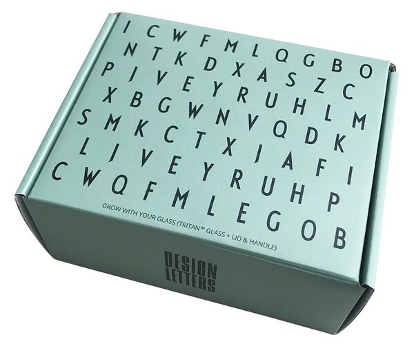 Zielony kubek dla dzieci Design Letters Grow With Your Cup