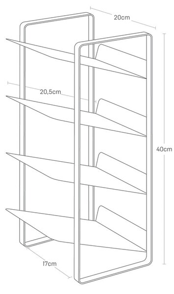 Stojak na butelki Tower – YAMAZAKI