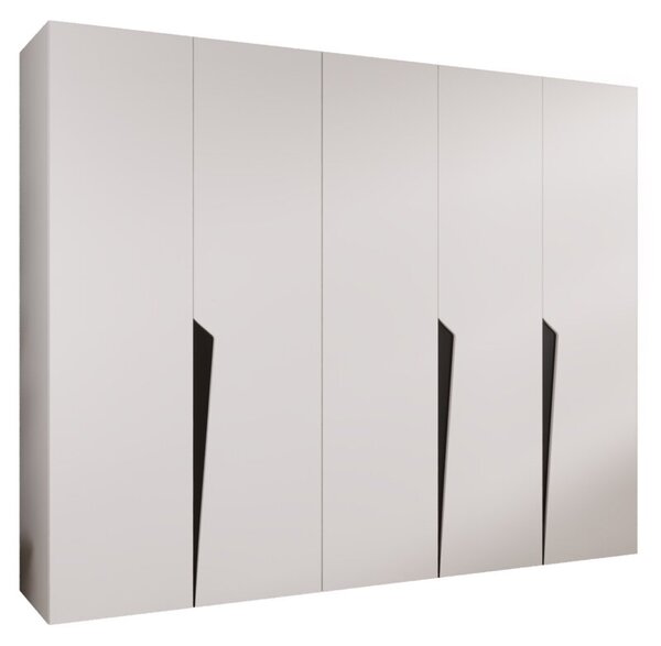 Szafa uchylna otwierana Piano 1 250 wys. 202 cm biaÅy + u. czarny