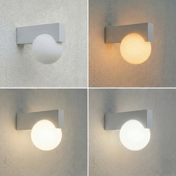 Zewnętrzna Lampa Lucande, Vijon, szary, aluminium, nowoczesny