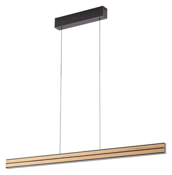 Lampa Wisząca Quitani, Lisene, ściemnialny, drewniany, jadalnia, drewno, design