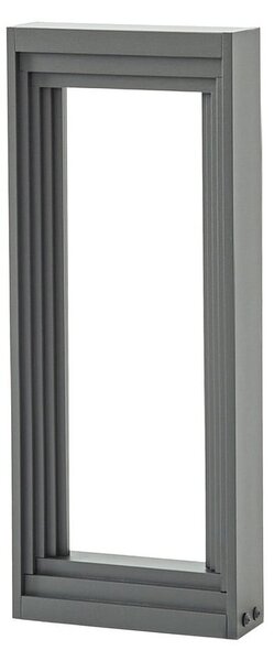 Zewnętrzna Lampa Lucande, Ashkan, szary, metal, nowoczesny