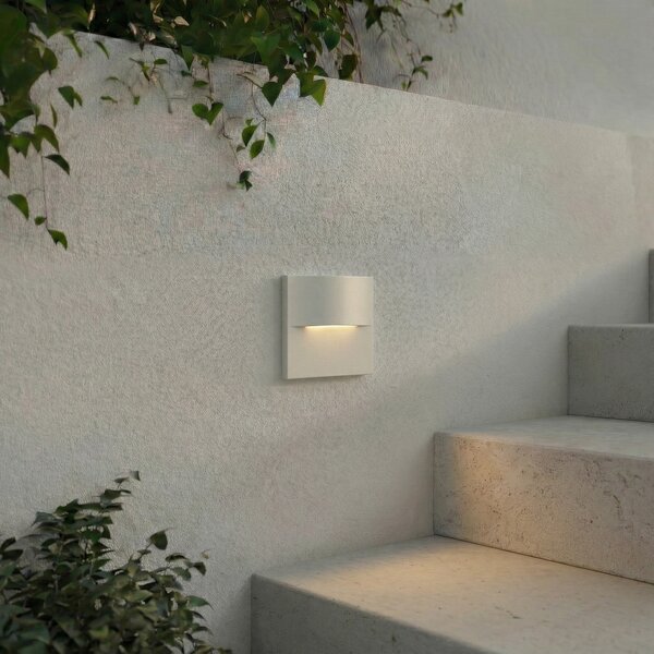 Zewnętrzna Lampa Lindby, Alune, biały, aluminium, nowoczesny