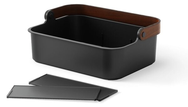 Czarny organizer łazienkowy z plastiku z recyklingu Bellwood – Umbra