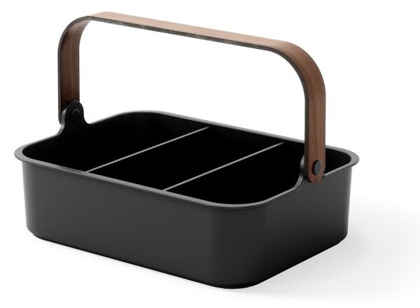 Czarny organizer łazienkowy z plastiku z recyklingu Bellwood – Umbra