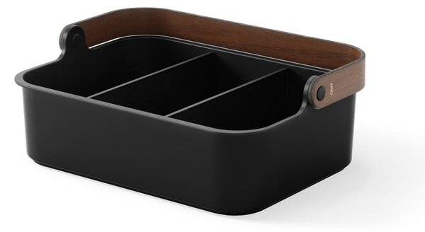 Czarny organizer łazienkowy z plastiku z recyklingu Bellwood – Umbra