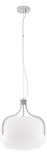 Lampa Wisząca Lucande, Christo, ściemnialny, biały, jadalnia, szkło, design