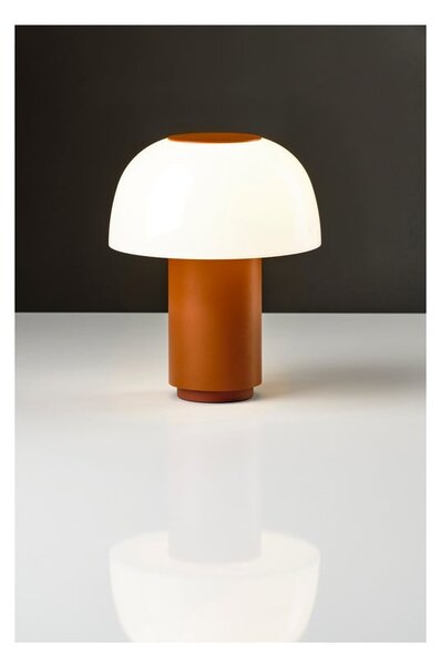 Pomarańczowa aluminiowa lampa stołowa LED ze ściemniaczem (wysokość 22 cm) Harvest – Zone