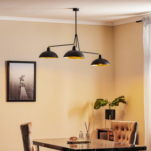 Lampa Wisząca ALDEX, 1036, ściemnialny, czarny, salon, metal, nowoczesny