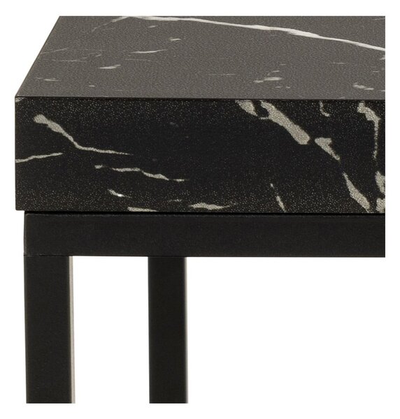 Stolik z blatem w dekorze marmuru 40x40 cm Barossa – Actona