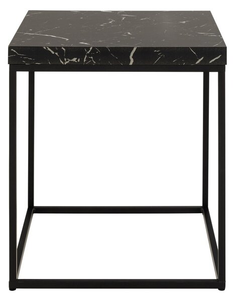 Stolik z blatem w dekorze marmuru 40x40 cm Barossa – Actona