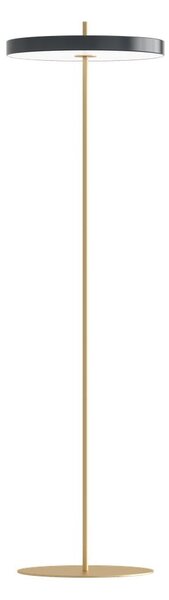 Antracytowa lampa stojąca LED ze ściemniaczem i metalowym kloszem (wysokość 151 cm) Asteria Floor – UMAGE