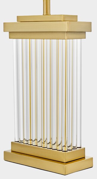 LAMPA NOCNA GLAMOUR BIAŁO-MOSIĘŻNA DAVOS