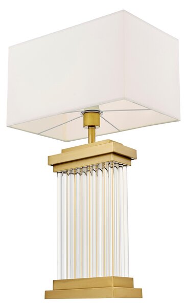 LAMPA NOCNA GLAMOUR BIAŁO-MOSIĘŻNA DAVOS
