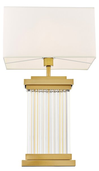 LAMPA NOCNA GLAMOUR BIAŁO-MOSIĘŻNA DAVOS