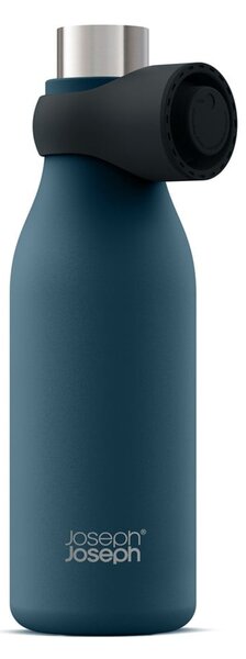 Ciemnoniebieska podróżna butelka ze stali nierdzewnej 500 ml Loop – Joseph Joseph
